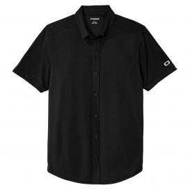 OGIO OG141 Gravitate Full-Button Polo - Blacktop