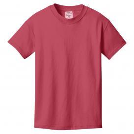 Port & Company PC099Y Youth Beach Wash Garment-Dyed Tee - Merlot
