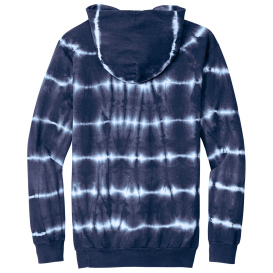 Port & Company PC143 Allover Stripe Tie-Dye Fleece - True Navy/White