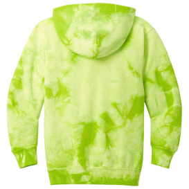 Port & Company PC144Y Youth Crystal Tie-Dye Pullover Hoodie - Lemon Lime