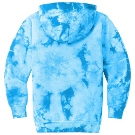 Port & Company PC144Y Youth Crystal Tie-Dye Pullover Hoodie - Sky Blue