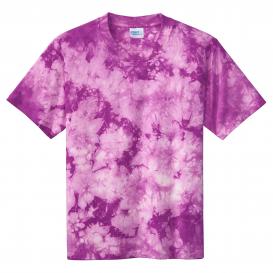 Port & Company PC145Y Youth Crystal Tie-Dye Tee - Purple