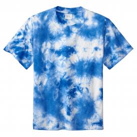 Port & Company PC145Y Youth Crystal Tie-Dye Tee - True Royal