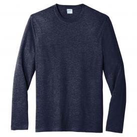 Port & Company PC330LS Tri-Blend Long Sleeve Tee - Team Navy Heather