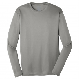 Port & Company PC380LS Long Sleeve Performance Tee - Grey Concrete