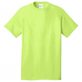 Port & Company PC54T Tall Core Cotton Tee - Neon Yellow