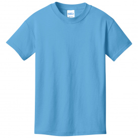 Port & Company PC54YDTG Youth Core Cotton DTG Tee - Aquatic Blue