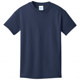 Port & Company PC54YDTG Youth Core Cotton DTG Tee - Navy
