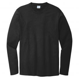Port & Company PC600LS Long Sleeve Bouncer Tee - Deep Black
