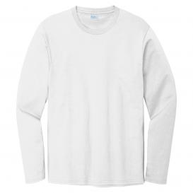 Port & Company PC600LS Long Sleeve Bouncer Tee - White
