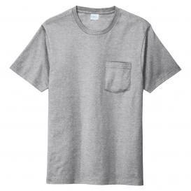Port & Company PC600P Bouncer Pocket Tee - Athletic Heather