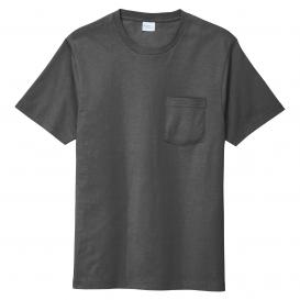 Port & Company PC600P Bouncer Pocket Tee - Coal Grey