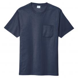 Port & Company PC600P Bouncer Pocket Tee - Navy Blue