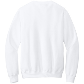 Port & Company PC78PKT Core Fleece Crewneck Pocket Sweatshirt - White