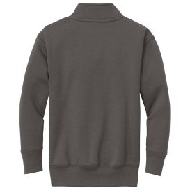 Port & Company PC78YQ Youth Core Fleece 1/4-Zip Sweatshirt - Charcoal
