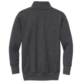 Port & Company PC78YQ Youth Core Fleece 1/4-Zip Sweatshirt - Dark Heather Grey
