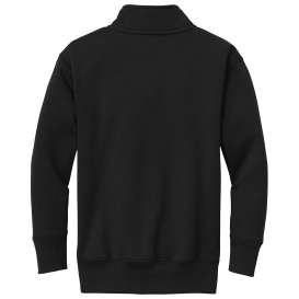 Port & Company PC78YQ Youth Core Fleece 1/4-Zip Sweatshirt - Jet Black