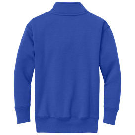 Port & Company PC78YQ Youth Core Fleece 1/4-Zip Sweatshirt - True Royal