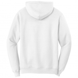Port & Company PC79H Fleece Pullover Hooded Sweatshirt - White