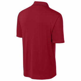 Sport-Tek ST104 Competitor United Polo - Deep Red/White
