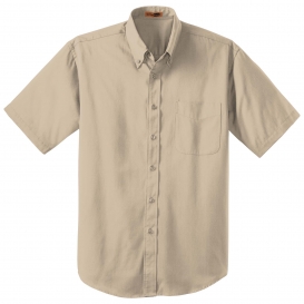 CornerStone SP18 Short Sleeve SuperPro Twill Shirt - Stone