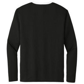 Sport-Tek ST100LS Competitor United Long Sleeve Crew - Black/White