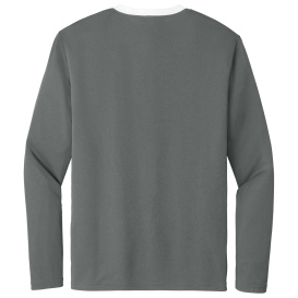 Sport-Tek ST100LS Competitor United Long Sleeve Crew - Iron Grey/White