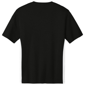 Sport-Tek ST101 Competitor United V-Neck - Black/White