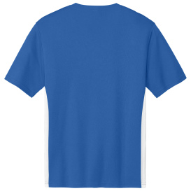Sport-Tek ST101 Competitor United V-Neck - True Royal/White