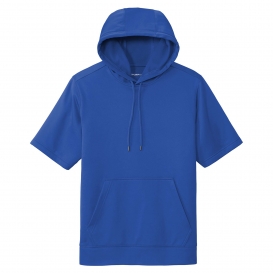 Sport-Tek ST251 Sport-Wick Fleece Short Sleeve Hooded Pullover - True Royal