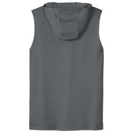 Sport-Tek ST352H Competitor Sleeveless Hoodie - Iron Grey
