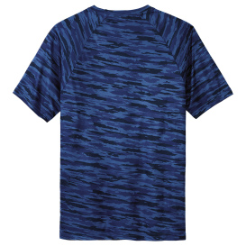 Sport-Tek ST375 Drift Camo Tee - True Royal