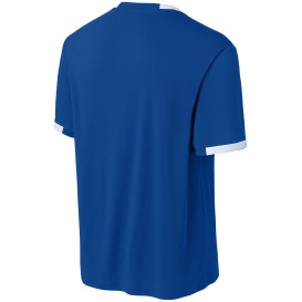 Sport-Tek ST440 Club Short Sleeve Crew - True Royal/White