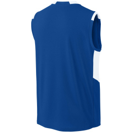 Sport-Tek ST441 Club Sleeveless V-Neck - True Royal/White