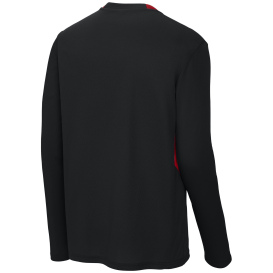 Sport-Tek ST443 Club 1/4-Zip Pullover - Black/Deep Red