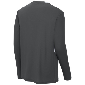 Sport-Tek ST443 Club 1/4-Zip Pullover - Iron Gray/White