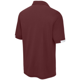 Sport-Tek ST444 Club Colorblock Polo - Maroon/White
