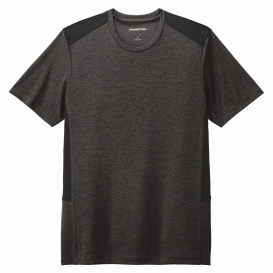 Sport-Tek ST465 Endeavor Tee - Black Heather/Black