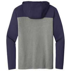 Sport-Tek ST6044 Halftime Long Sleeve Hoodie - True Navy/Vintage Heather