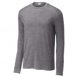 Sport-Tek ST710 Exchange 1.5 Long Sleeve Crew Tee - Grey Heather