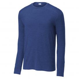 Sport-Tek ST710 Exchange 1.5 Long Sleeve Crew Tee - True Royal Heather