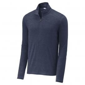 Sport-Tek ST711 Exchange 1.5 Long Sleeve 1/2-Zip Pullover - Dark Denim Heather