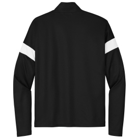 Sport-Tek ST800 Travel Full-Zip Jacket - Black/White