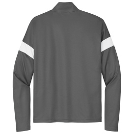 Sport-Tek ST800 Travel Full-Zip Jacket - Iron Grey/White