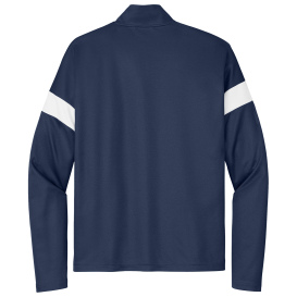 Sport-Tek ST800 Travel Full-Zip Jacket - True Navy/White