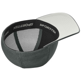 Sport-Tek STC60 Stretch-Tek Mesh Back Cap - Iron Gray/Iron Gray