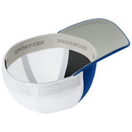 Sport-Tek STC60 Stretch-Tek Mesh Back Cap - True Royal/White