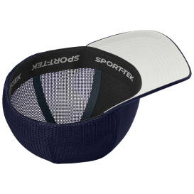 Sport-Tek STC60 Stretch-Tek Mesh Back Cap - True Navy/True Navy
