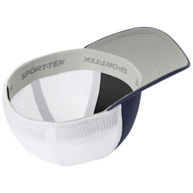Sport-Tek STC60 Stretch-Tek Mesh Back Cap - True Navy/White