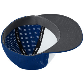 Sport-Tek STC64 Pro-Cut Stretch-Tek Cap - White/True Royal/True Royal